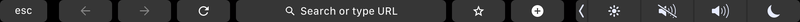 The Touch Bar in Chrome.